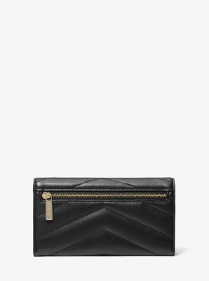 Cartera Jet Set Travel grande con tres pliegues y diseño acolchado image number 2