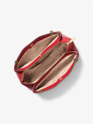 Whitney Medium Quilted Tote Bag in BRIGHT RED | Michael Kors