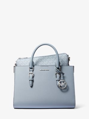 Sac fourre-tout 2 en 1 Charlotte de taille moyenne en cuir Saffiano image number 3