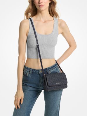 Medium Signature Logo Convertible Crossbody Bag image number 3