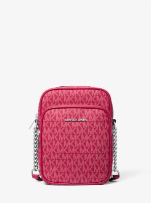 Jet Set Travel Medium Signature Logo Crossbody Bag