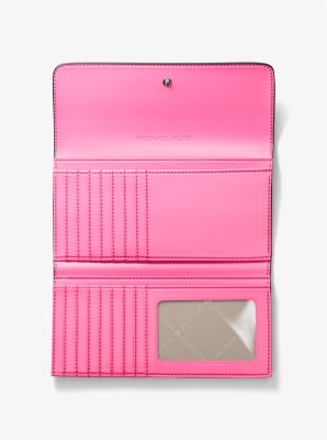 Jet Set Large Signature Logo Tri-Fold Wallet