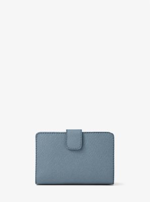 Medium Saffiano Leather Wallet in CORNFLOWER | Michael Kors
