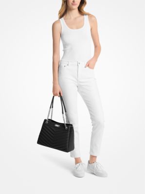 Whitney Medium Quilted Tote Bag Michael Kors Canada