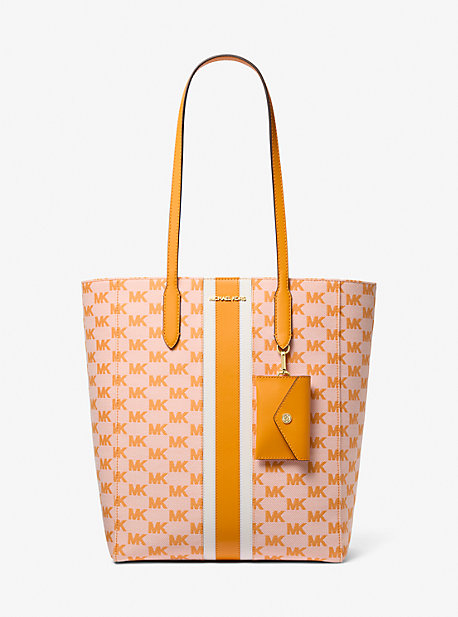 Vincent Large Logo Jacquard Tote Bag with Card Case Vincent Large Logo Jacquard Tote Bag with Card Case