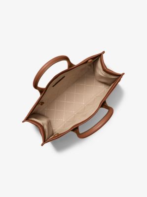 Sac fourre-tout Mirella de taille moyenne en cuir grainé
