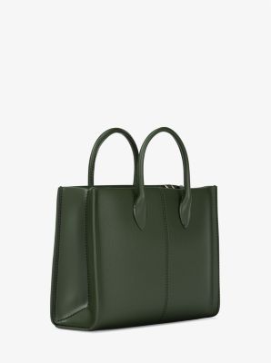Mirella Medium Pebbled Leather Tote Bag in MOSS | Michael Kors