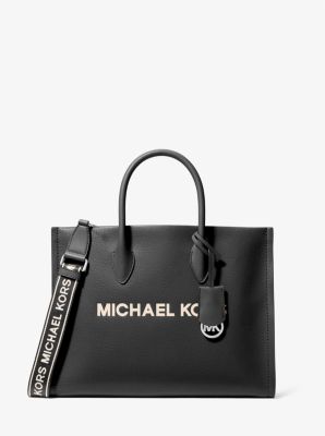 Sac fourre-tout Mirella de taille moyenne en cuir grainé