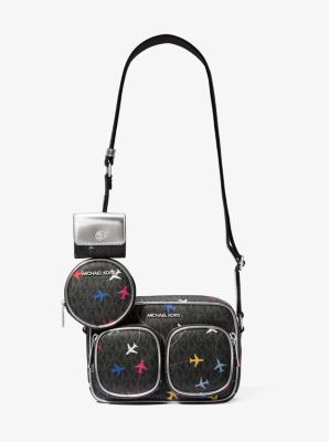 Jet Set Large Printed Signature Logo Crossbody Bag image number 0