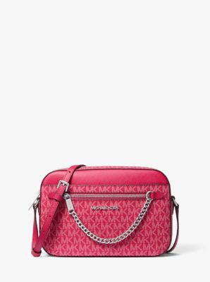 Jet Set Large Signature Logo Crossbody Bag