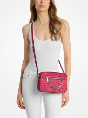 Jet Set Large Signature Logo Crossbody Bag