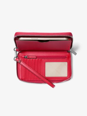 長財布 MICHAEL KORS Jet Set Travel Jacquard Smartphone Wristlet Jet Set Travel Large Striped Logo Jacquard Smartphone