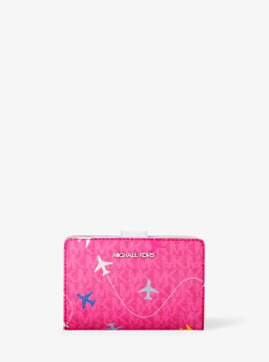 Jet Set Travel Medium Printed Signature Logo Bi-Fold Wallet image number 0