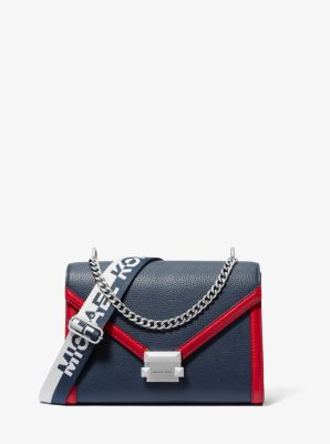 Sac &agrave; &eacute;paule Whitney de taille moyenne &agrave; deux tons in BLEU MARINE MULTI | Michael Kors