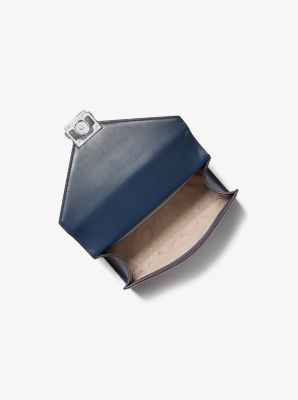 Sac &agrave; &eacute;paule Whitney de taille moyenne &agrave; deux tons in BLEU MARINE MULTI | Michael Kors