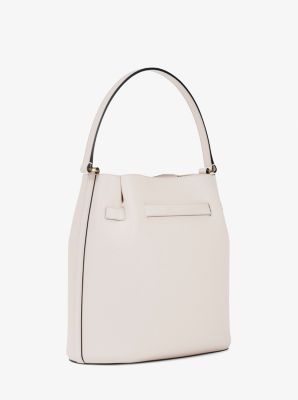 Carson Medium Pebbled Leather Convertible Bucket Crossbody Bag