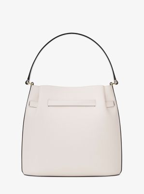 Carson Medium Pebbled Leather Convertible Bucket Crossbody Bag