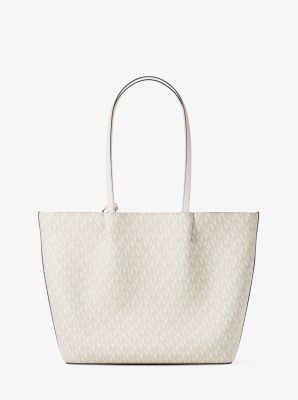 Carson Large Signature Logo Tote Bag in LT CRM MULTI | Michael Kors