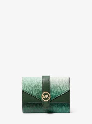 Greenwich Medium Ombré Signature Logo Tri-Fold Wallet