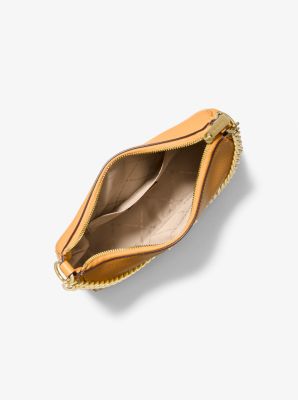 Grand sac &agrave; bandouli&egrave;re convertible Jet Set en cuir grain&eacute;