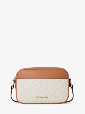 Jet Set Small Signature Logo Camera Crossbody Bag