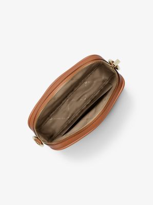 Jet Set Small Signature Logo Camera Crossbody Bag in VANILLA | Michael Kors