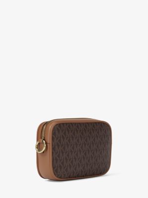 Kameratasche Jet Set Small mit Signature-Logomuster in BRAUN | Michael Kors
