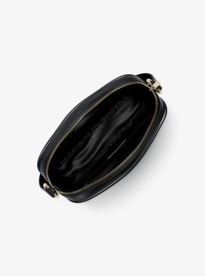 Kameratasche Jet Set aus gekrispeltem Leder in SCHWARZ | Michael Kors