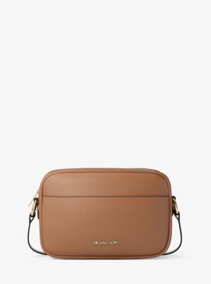 Jet Set Pebbled Leather Camera Crossbody Bag