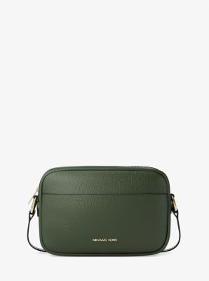 Jet Set Pebbled Leather Camera Crossbody Bag