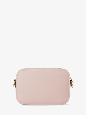 Jet Set Pebbled Leather Camera Crossbody Bag in POWDER BLUSH | Michael Kors