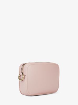 Jet Set Pebbled Leather Camera Crossbody Bag in POWDER BLUSH | Michael Kors