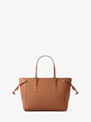 Voyager Extra-Small Saffiano Leather Convertible Crossbody Bag in LUGGAGE | Michael Kors
