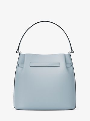 Carson Medium Pebbled Leather Convertible Bucket Crossbody Bag