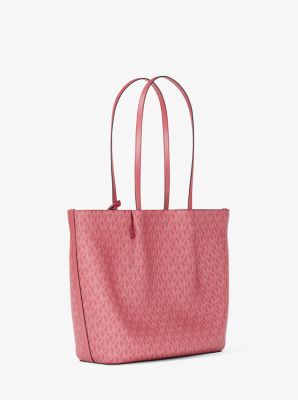 Carson Large Signature Logo Tote Bag in HIBISCUS | Michael Kors