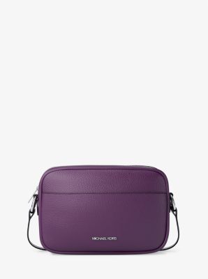 Jet Set Pebbled Leather Camera Crossbody Bag