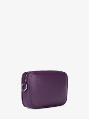 Jet Set Pebbled Leather Camera Crossbody Bag