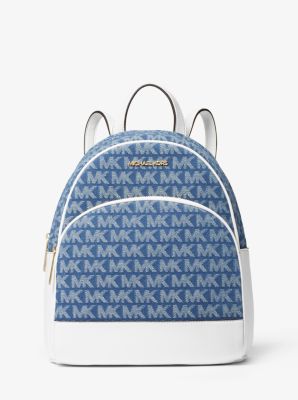 michael kors abbey medium logo backpack