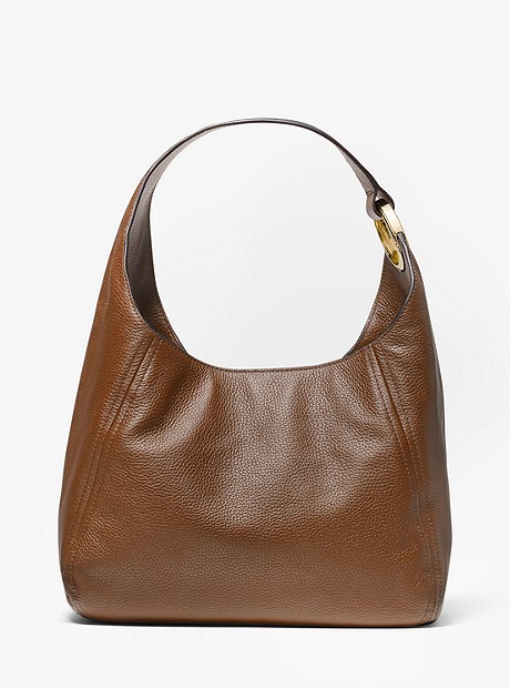 Fulton Large Pebbled Leather Shoulder Bag  - LUGGAGE - 35S0GFTH3L