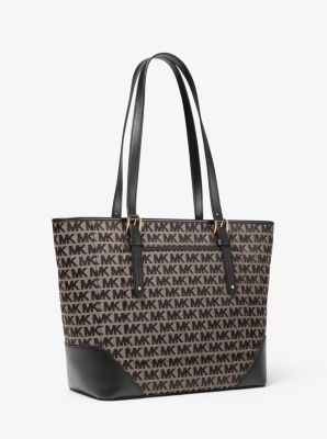 Lillian Large Logo Jacquard Tote Bag