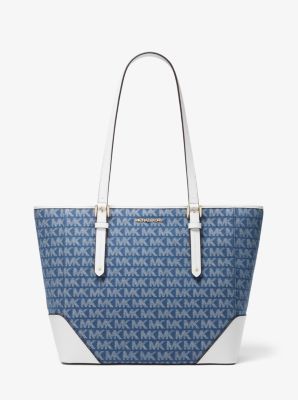 Total 55+ imagen michael kors blue denim bag