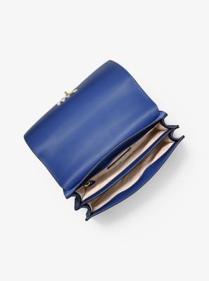 Mott Large Two-Tone Leather Shoulder Bag