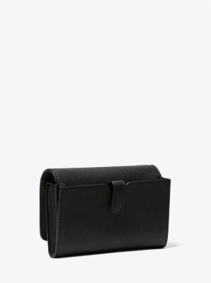 MICHAEL KORS Jet Set Travel Logo Medium Saffiano Leather Smartphone Crossbody  Bag