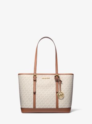 Michael Kors Jet Set Charm Top Zip Tote in Vanilla at Luxe Purses