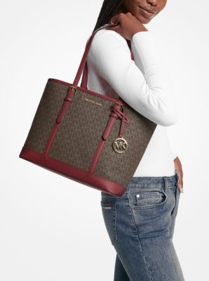 Michael Kors Jet Set Travel Small Logo Top-Zip Tote Bag