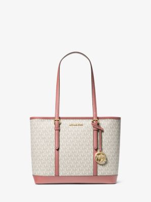 Michael kors jet set leather 2024 tote bag