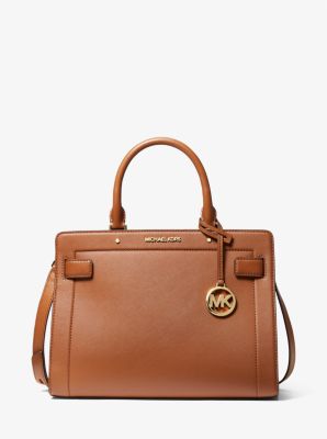 Rayne Medium Saffiano Leather Satchel