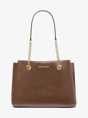 Trisha Large Pebbled Leather Shoulder Bag