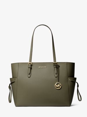 MICHAEL KORS XL sale SAFFANIO LEATHER ROSE TOTE