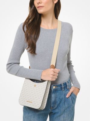 jade shoulder bag with whipstitch